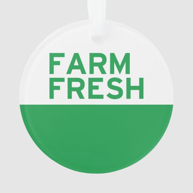 Farm Fresh Ornament (Back)