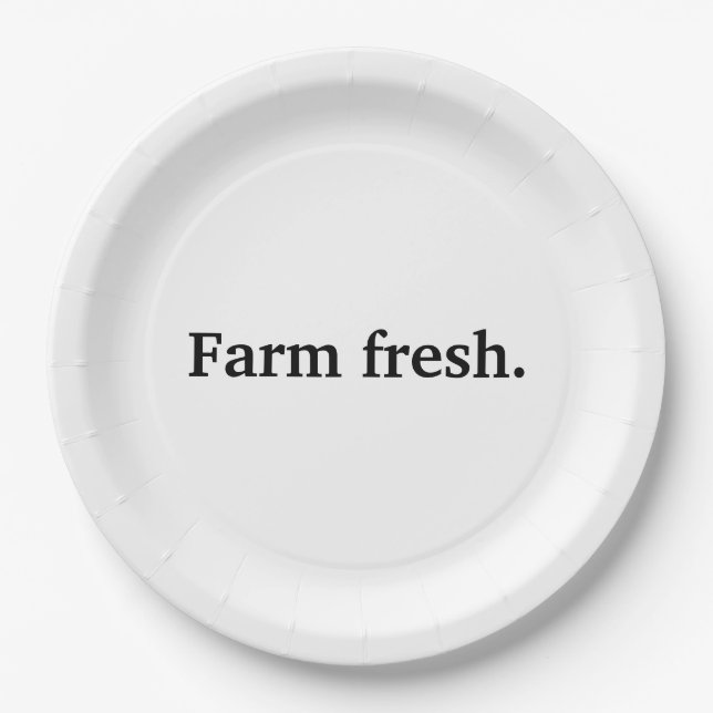 Farm Fresh Paper Plates (Front)