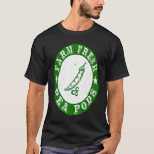 Farm Fresh Pea Pods Vintage Retro T-Shirt