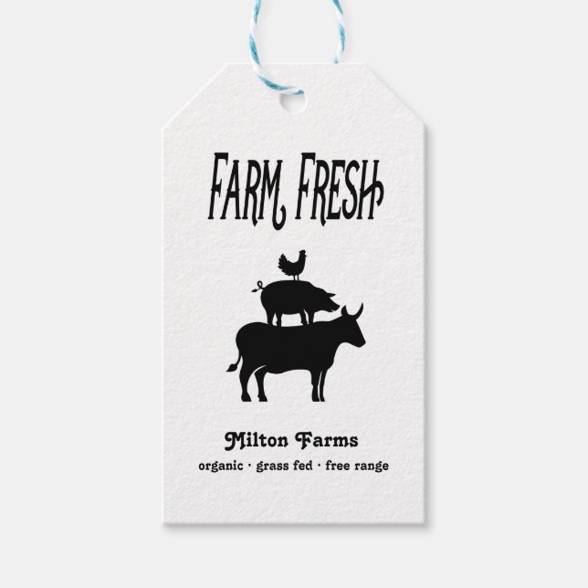 Farm Fresh | Personalized Product Tag (Front)