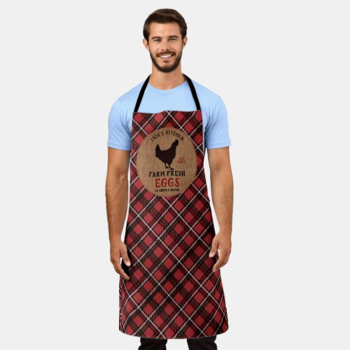 Farm Fresh Plaid Country Apron