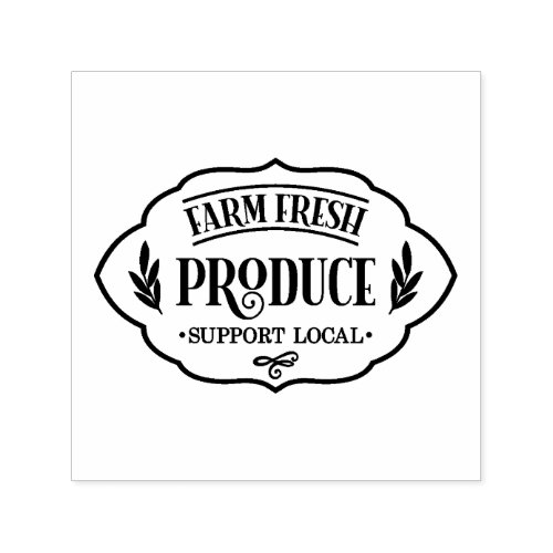 Farm Fresh Produce Theme Self_inking Stamp