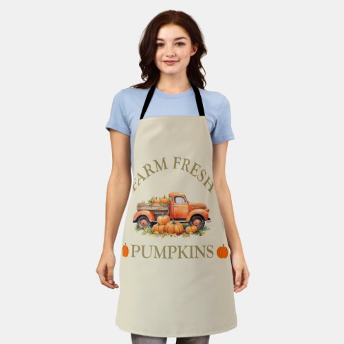 farm fresh pumpkin apron