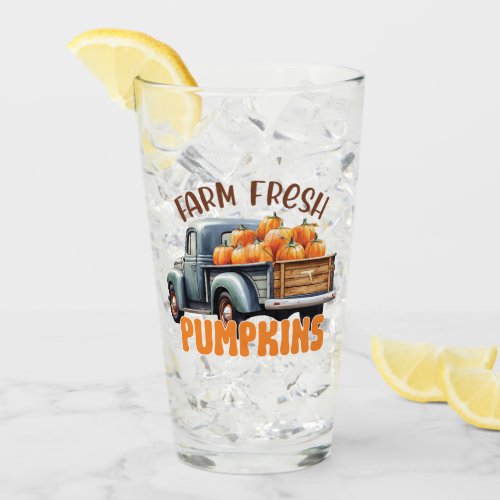 Farm Fresh Pumpkin Glass