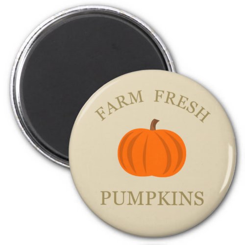 farm fresh pumpkin magnet