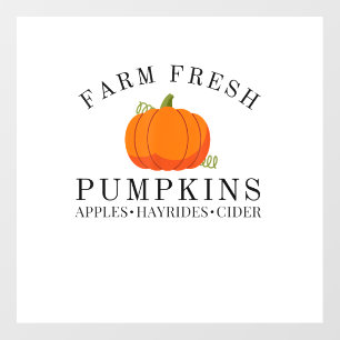Farm Fresh Pumpkins Apples Hayrides Cider Thanksgi Wall Decal