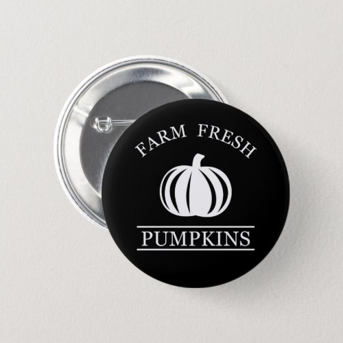 Farm fresh pumpkins button