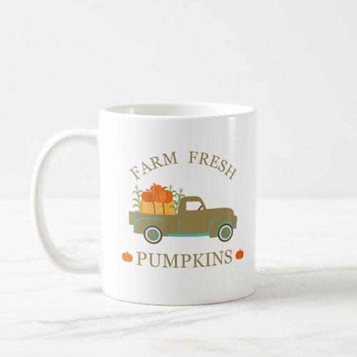 farm fresh pumpkins  coffee mug