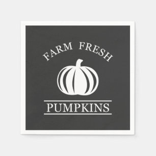 Farm fresh pumpkins fall autumn napkins