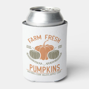Farm Fresh Pumpkins Hand Picked Can Cooler