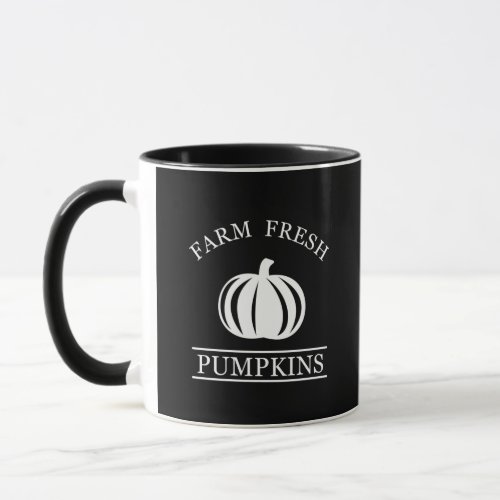 Farm fresh pumpkins mug