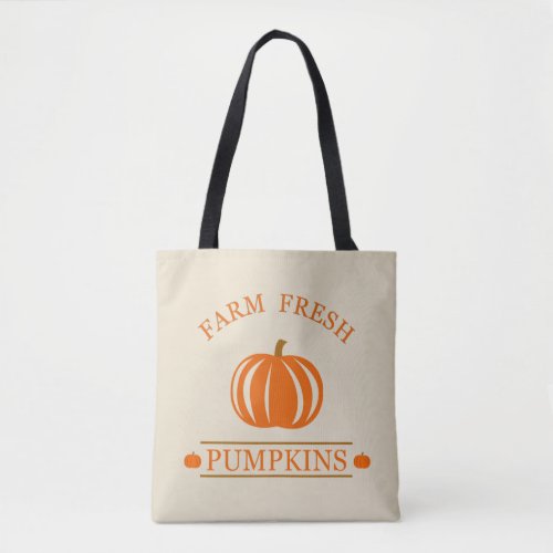 Farm fresh pumpkins tote bag