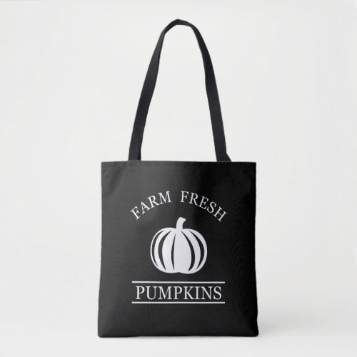 Farm fresh pumpkins tote bag