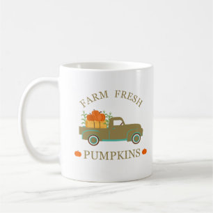 Farm fresh pumpkins watercolor fall autumn coffee mug