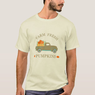 Farm fresh pumpkins watercolor fall autumn T-Shirt