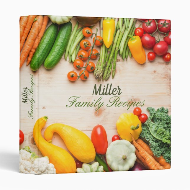 Farm Fresh Recipe 3 Ring Binder (Front/Spine)