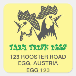 Farm Fresh Square Sticker