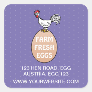 Farm Fresh Square Sticker