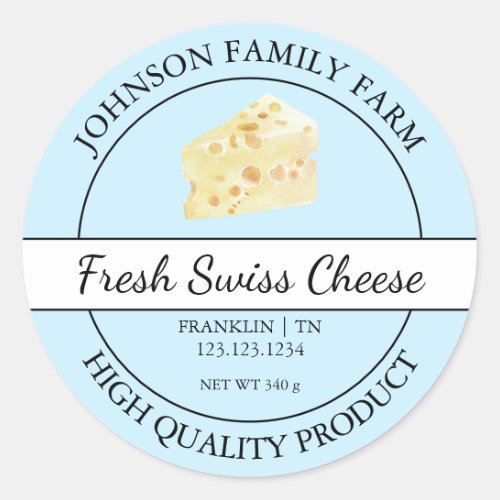 Farm Fresh Swiss Cheese Blue Label