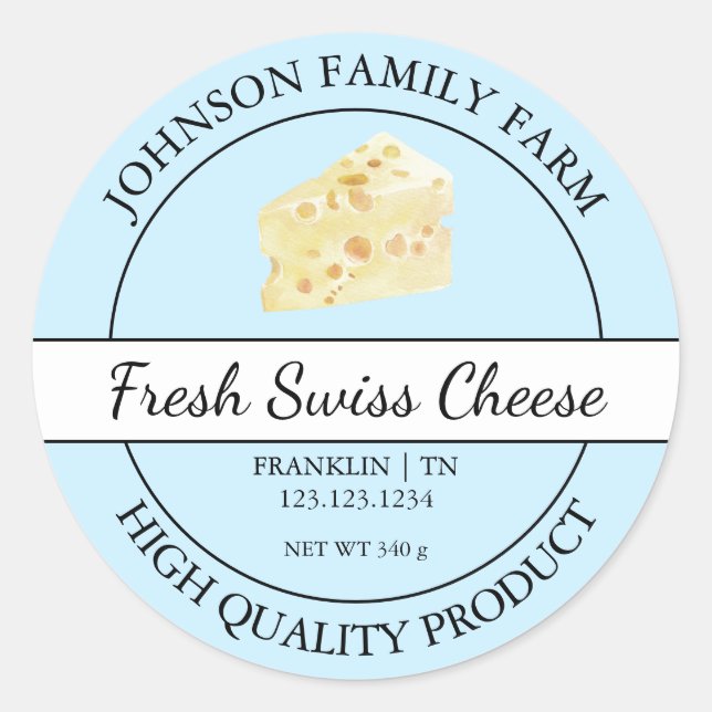 Farm Fresh Swiss Cheese Blue Label (Front)