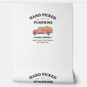 FARM FRESH, THANKSGIVING, OLD RED TRUCK PUMPKIN PA WALLPAPER 
