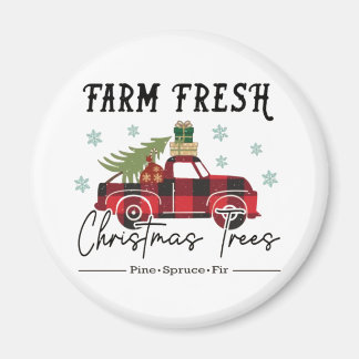 Farm Fresh Trees Christmas Magnet