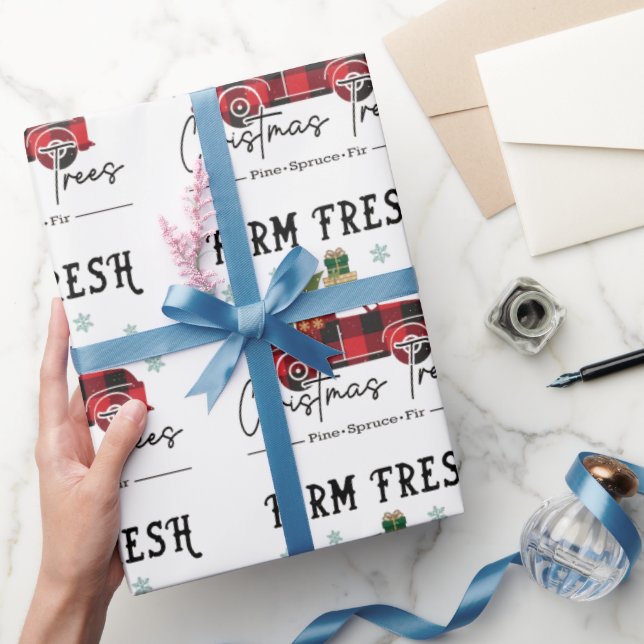 Farm Fresh Trees Christmas Wrapping Paper (Gifting)