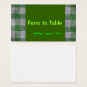 Farm fresh vegetables (Front & Back)