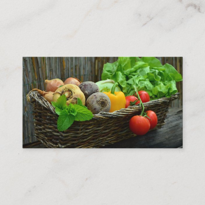 Farm Fresh Vegetables Business Card | Zazzle.com