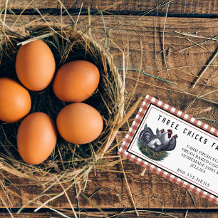 Farm Fresh Vintage Hen Farmhouse Business Business Card