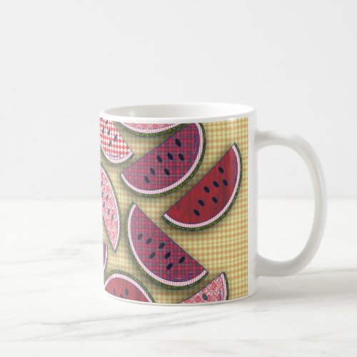 Farm Fresh Watermelons Pattern Art Coffee Mug