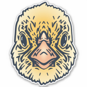 Farm Friend Chick Face Sticker