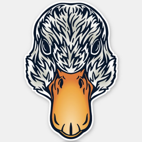 Farm Friend Duck Face Sticker