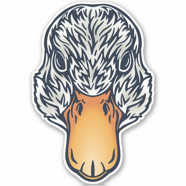 Farm Friend Duck Face Sticker (Front)