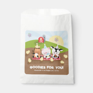 Farm Friends Birthday Party Favor Bags