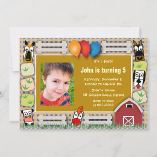 Farm Friends Invitation