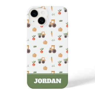 Farm Garden Watercolor Fun Pattern iPhone 14 Case