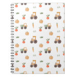 Farm Garden Watercolor Fun Pattern Notebook