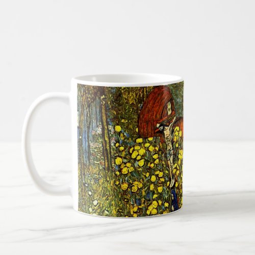 Farm Garden with Crucifix by Gustav Klimt Coffee Mug