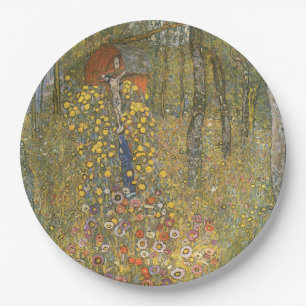 Farm Garden With Crucifix (by Gustav Klimt) Paper Plates