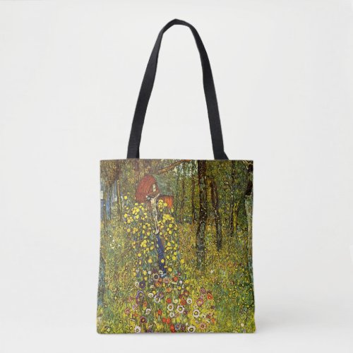 Farm Garden with Crucifix by Gustav Klimt Tote Bag