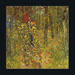 Farm Garden with Crucifix by Gustav Klimt Wood Wall Decor<br><div class="desc">Farm Garden with Crucifix (1911/1912) by Gustav Klimt is a vintage Victorian Era Symbolism fine art religious painting. A nature scene with a variety of flowers surrounding a crucifix with Jesus Christ in a garden on a farm. About the artist: Gustav Klimt (1862-1918) was an Austrian Symbolist painter and one...</div>