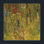 Farm Garden with Crucifix by Gustav Klimt Wood Wall Decor<br><div class="desc">Farm Garden with Crucifix (1911/1912) by Gustav Klimt is a vintage Victorian Era Symbolism fine art religious painting. A nature scene with a variety of flowers surrounding a crucifix with Jesus Christ in a garden on a farm. About the artist: Gustav Klimt (1862-1918) was an Austrian Symbolist painter and one...</div>