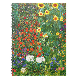 Farm Garden with Sunflowers, beautiful artwork Notebook