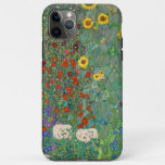 Farm Garden with Sunflowers by Gustav Klimt iPhone 11 Pro Max Case