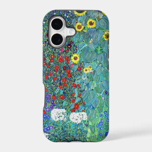 Farm Garden with Sunflowers by Gustav Klimt iPhone 17 Case
