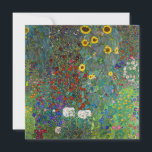 Farm Garden with Sunflowers | Gustav Klimt | Card<br><div class="desc">Farm Garden with Sunflowers is a 1907 painting by Gustav Klimt.</div>