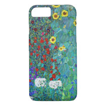 Farm Garden with Sunflowers, Gustav Klimt iPhone 8/7 Case