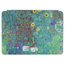 Farm Garden with Sunflowers, Gustav Klimt iPad Air Cover