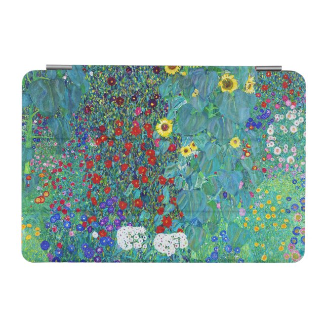 Farm Garden with Sunflowers, Gustav Klimt iPad Mini Cover (Horizontal)
